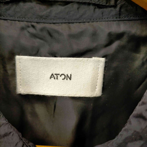 エイトン ATON 23AW HAND DYED NYLON SHIRT JACKET メンズ JPN:4