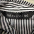 ミズイロインド mizuiro ind ストライプ フード付きショートプルオーバー レディース