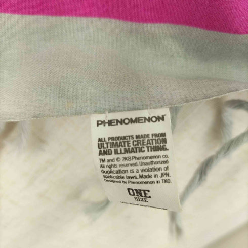 フェノメノン PHENOMENON 総柄フリンジ 大判スカーフ メンズ ONE SIZE