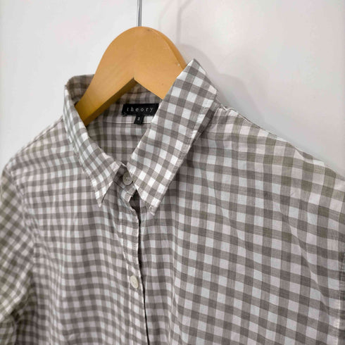 セオリー theory チェック L/S レギュラーシャツ レディース JPN:S