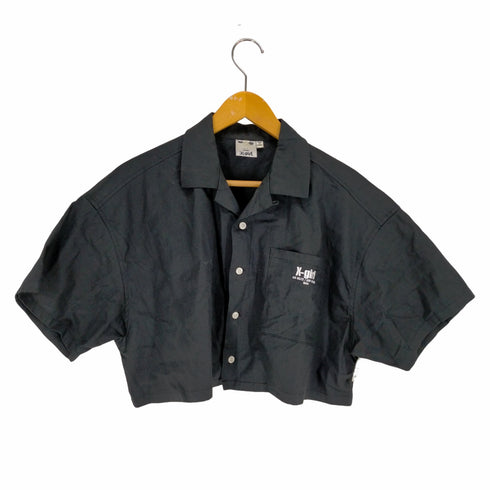 エックスガール X-girl 23SS ANONYMITY OPEN COLLAR CROPPED SHIRT レディース JPN:S