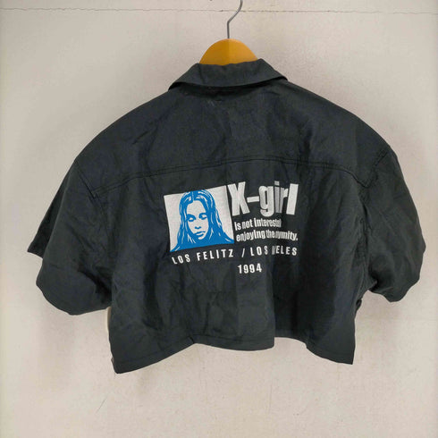エックスガール X-girl 23SS ANONYMITY OPEN COLLAR CROPPED SHIRT レディース JPN:S