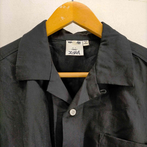 エックスガール X-girl 23SS ANONYMITY OPEN COLLAR CROPPED SHIRT レディース JPN:S