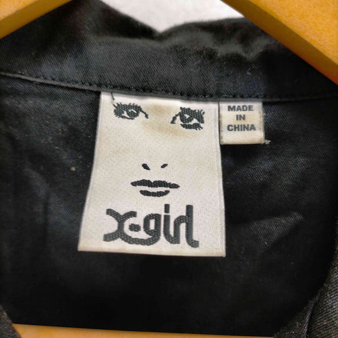 エックスガール X-girl 23SS ANONYMITY OPEN COLLAR CROPPED SHIRT レディース JPN:S