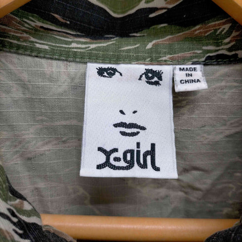 エックスガール X-girl 23AW MILITARY SLEEVELESS SHIRT レディース JPN:S