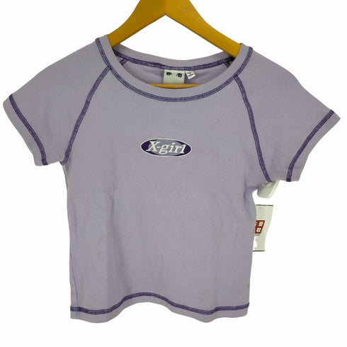 エックスガール X-girl 23SS BICOLOR STITCH S/S BABY TEE レディース JPN:S