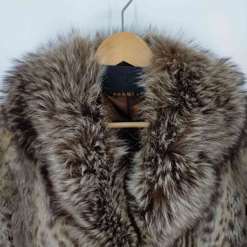 Moon Bat Fur レオパードキャット ファーコート レディース