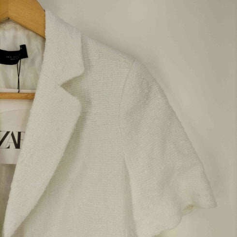 ザラ ZARA クロップド丈 ツイードジャケット レディース import:S