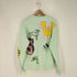 ザラ ZARA TEXTURED PRINT SWEATSHIRT テクスチャードプリント クルーネックスウェット メンズ import:M