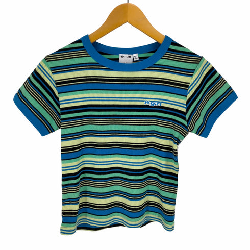エックスガール X-girl 23SS STRIPED RINGER S/S TEE レディース JPN:S