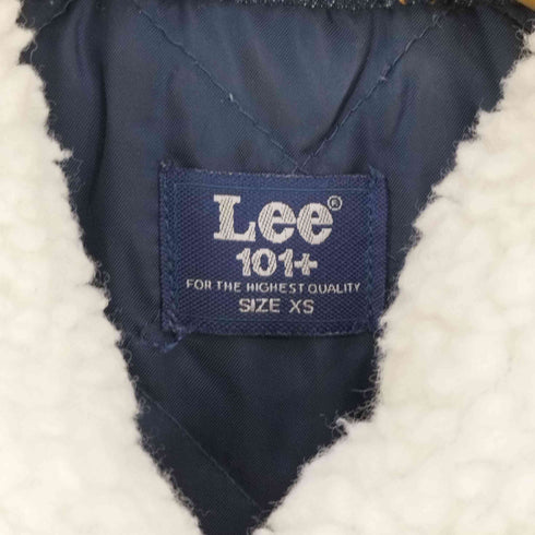リー Lee 101+ 取り外し可能襟ボア 裏キルティング 刺繍デザイン デニムジャケット レディース import:XS