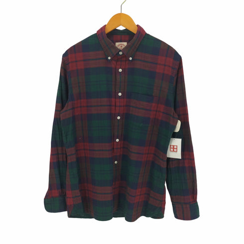 ブルックスブラザーズレッドフリース BROOKS BROTHERS REDFLEECE チェック柄ボタンダウンシャツ メンズ import:L