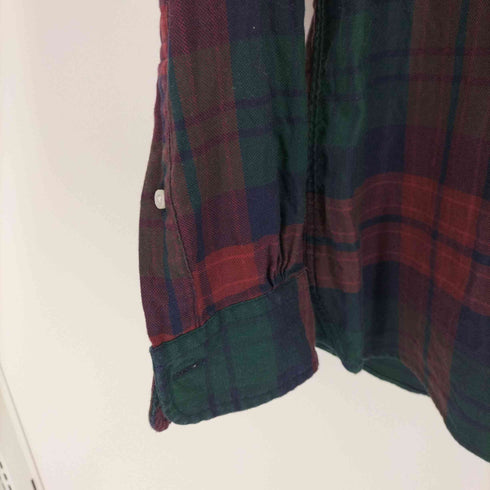 ブルックスブラザーズレッドフリース BROOKS BROTHERS REDFLEECE チェック柄ボタンダウンシャツ メンズ import:L