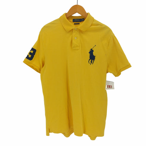 ポロラルフローレン POLO RALPH LAUREN CUCTOM SLIM FIT ビッグポニーナンバリングポロシャツ メンズ import:L