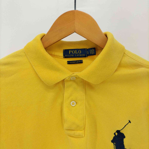 ポロラルフローレン POLO RALPH LAUREN CUCTOM SLIM FIT ビッグポニーナンバリングポロシャツ メンズ import:L