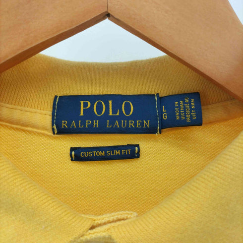 ポロラルフローレン POLO RALPH LAUREN CUCTOM SLIM FIT ビッグポニーナンバリングポロシャツ メンズ import:L