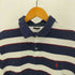 ポロラルフローレン POLO RALPH LAUREN CUSTOM SLIM FIT ボーダー柄スモールポニーポロシャツ メンズ import:XL