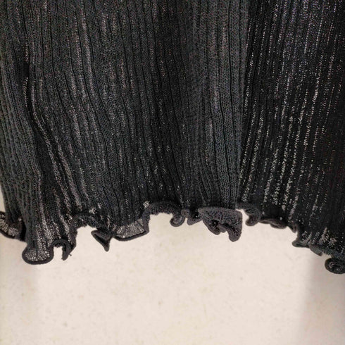スタイリング styling シアーリブニットハイネックプルオーバー レディース ONE SIZE