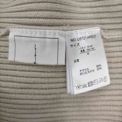 feepur ハンドウォッシャブル バイカラー スリットリブニット レディース JPN:M