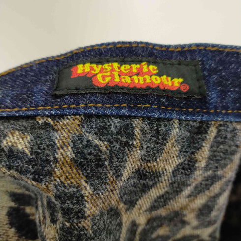 ヒステリックグラマー HYSTERIC GLAMOUR 裏地レオパード柄 デニムスカート レディース FREE