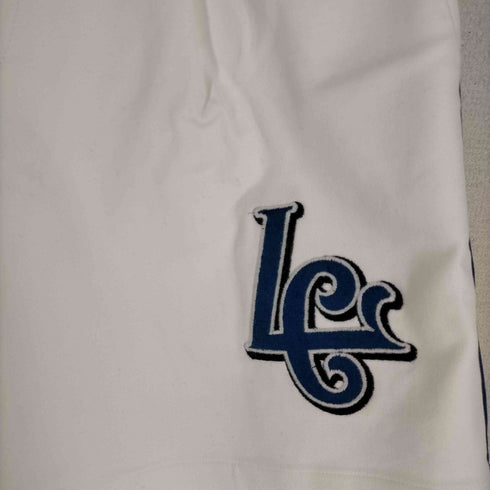 LATE CHECKOUT WHITE LC BASEBALL SHORTS テーパードショートパンツ メンズ 40