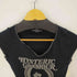 ヒステリックグラマー HYSTERIC GLAMOUR ヒスガールプリント VネックニットTシャツ ラインストーン レディース FREE