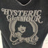 ヒステリックグラマー HYSTERIC GLAMOUR ヒスガールプリント VネックニットTシャツ ラインストーン レディース FREE