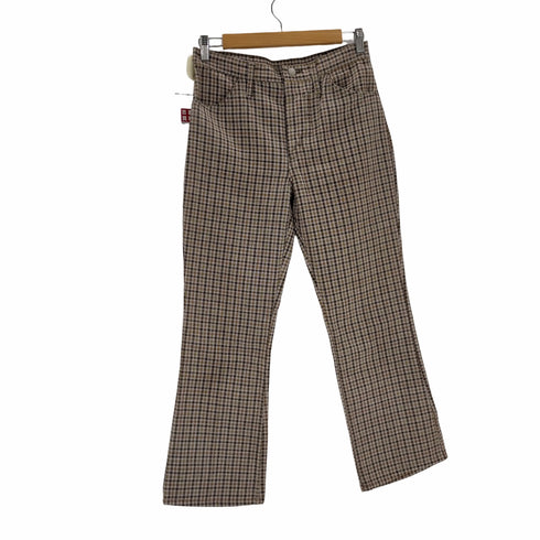 ラングラー Wrangler 80-90sランチャーチェックフレアパンツ レディース