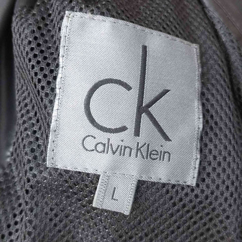 シーケーカルバンクライン ck Calvin Klein 裏地メッシュ サテンジップアップフーディ メンズ JPN:L
