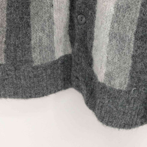 シップス SHIPS Alpaca Blend アルパカ ガーター Vネック カーディガン メンズ JPN:L