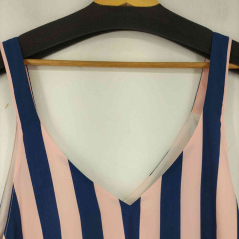 レイビームス Ray BEAMS 19SS ワイドストライプキャミマキシワンピース レディース