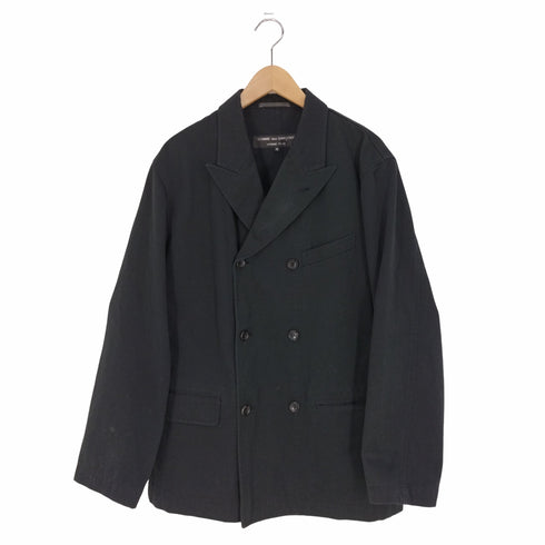 コムデギャルソンオムプリュス COMME des GARCONS HOMME PLUS 90s ピークドラペル 切替 ダブルブレスト テーラードジャケット メンズ JPN:M