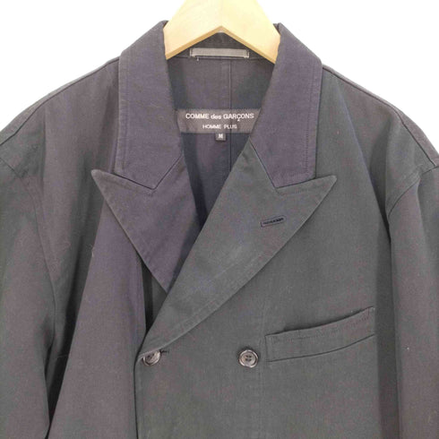 コムデギャルソンオムプリュス COMME des GARCONS HOMME PLUS 90s ピークドラペル 切替 ダブルブレスト テーラードジャケット メンズ JPN:M