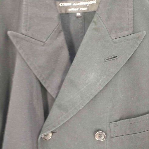 コムデギャルソンオムプリュス COMME des GARCONS HOMME PLUS 90s ピークドラペル 切替 ダブルブレスト テーラードジャケット メンズ JPN:M
