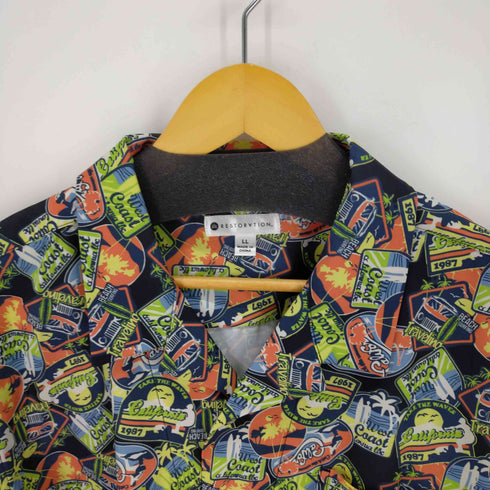 レストレーション RESTORATION ハワイアン総柄シャツ メンズ JPN:XL
