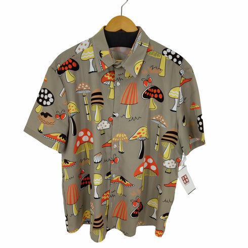 マッシュルーム柄シャツ メンズ JPN:L
