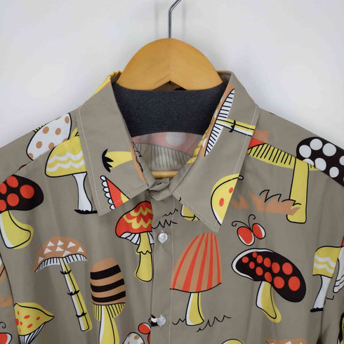 マッシュルーム柄シャツ メンズ JPN:L