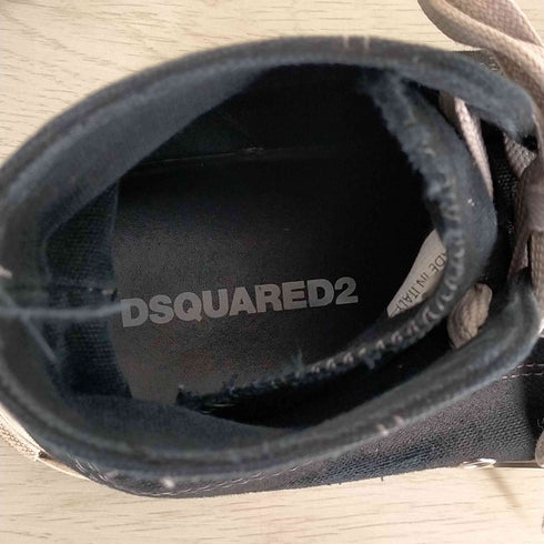 ディースクエアード DSQUARED2 23SS BERLIN ロゴプリント ハイトップ スニーカー メンズ 43