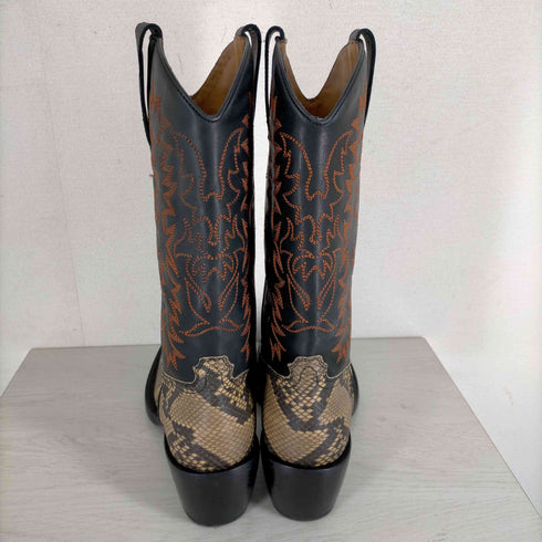 ドリスヴァンノッテン DRIES VAN NOTEN パイソン柄 ウエスタンブーツ メンズ EUR:43