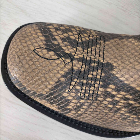 ドリスヴァンノッテン DRIES VAN NOTEN パイソン柄 ウエスタンブーツ メンズ EUR:43