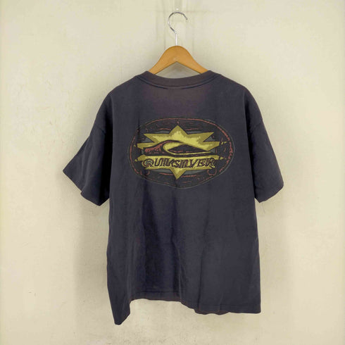 クイックシルバー Quiksilver シングルステッチ プリント クルーネックTシャツ メンズ
