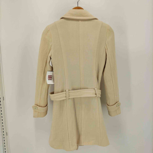バーバリーブラックレーベル BURBERRY BLACK LABEL ノバチェック ベルト付き ウール トレンチ ショート コート レディース JPN:38