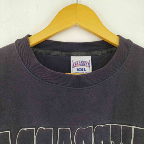 アサシンジーンズ ASSASSYN JEANZ オーバーサイズ フロントロゴ ナンバリング 袖ポケ スウェット メンズ import:XXL