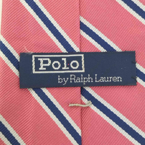ポロバイラルフローレン Polo by RALPH LAUREN USA製 ストライプ シルク ネクタイ メンズ