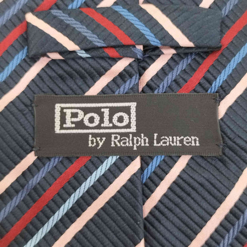 ポロバイラルフローレン Polo by RALPH LAUREN USA製 ストライプ シルク ネクタイ メンズ