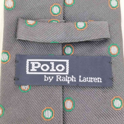 ポロバイラルフローレン Polo by RALPH LAUREN USA製 総柄 シルク ネクタイ メンズ