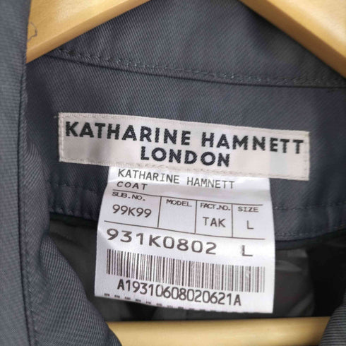 キャサリンハムネットロンドン KATHARINE HAMNETT LONDON ミドルトレンチコート メンズ import:L