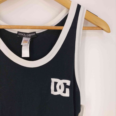 ドルチェアンドガッバーナ DOLCE&GABBANA イタリア製 バックナンバリング 7 プリント タンクトップ レディース