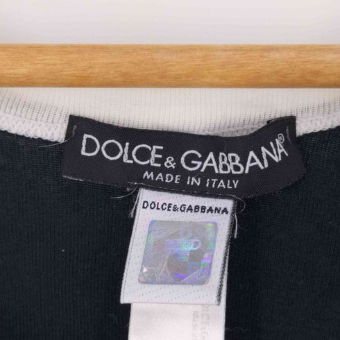 ドルチェアンドガッバーナ DOLCE&GABBANA イタリア製 バックナンバリング 7 プリント タンクトップ レディース