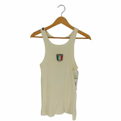 ドルチェアンドガッバーナ DOLCE&GABBANA イタリア製 GYM フロントワッペン コットンピケ タンクトップ レディース